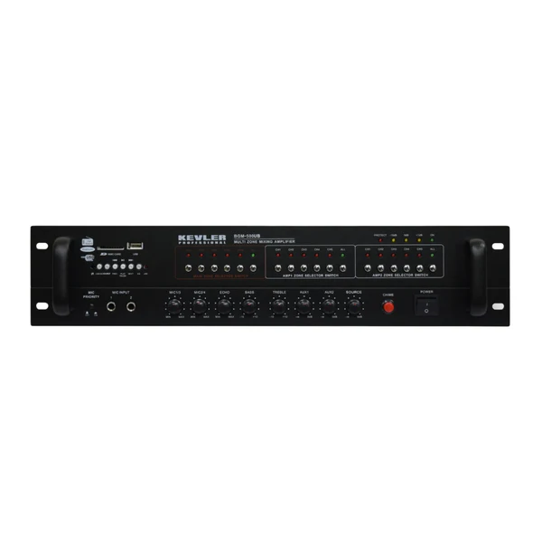 Kevler 450W Multi-Zone Mixing PA Bluetooth Amplifier with 15-Zone Speaker Selector Switch