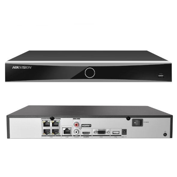 Hikvision 4 Channel PoE 1U K Series AcuSense 4K NVR